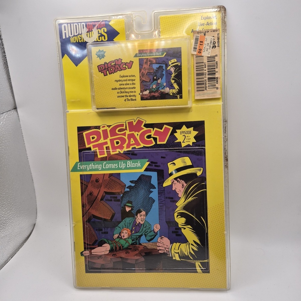 Vintage 1990 Dick Tracy Audio Action Adventures Episode 2 Cassette Comic Disney